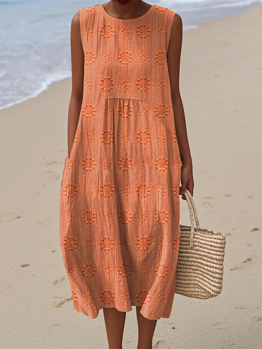 Cici | Floral Embroidery Dress