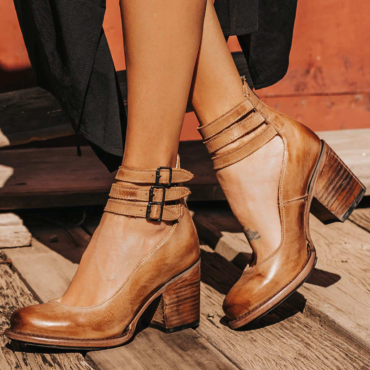 Sadie | Strappy Block Heels