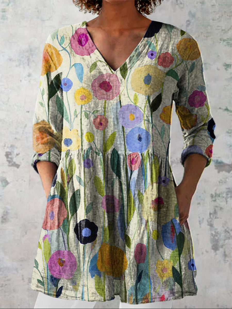 Florence | Watercolour Bloom Blouse