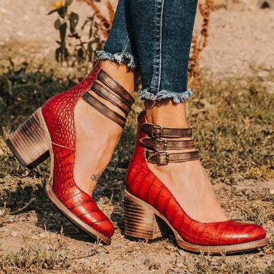 Sadie | Strappy Block Heels