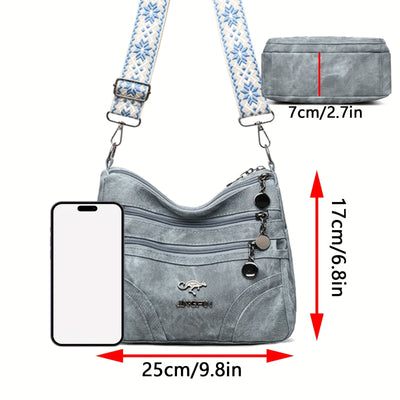 Selma | Pattern Strap Crossbody Bag