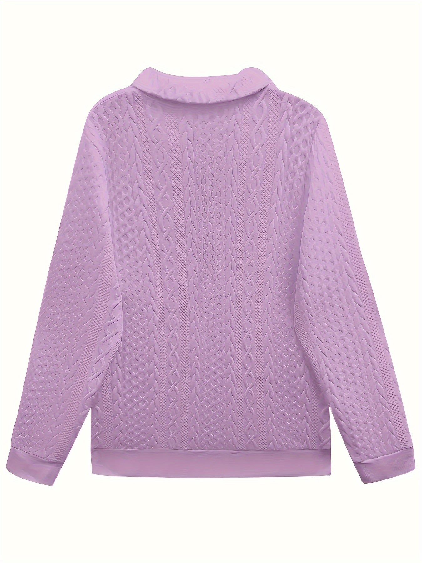 Fiona-Marie | Cable Knit Half-Zip Sweater
