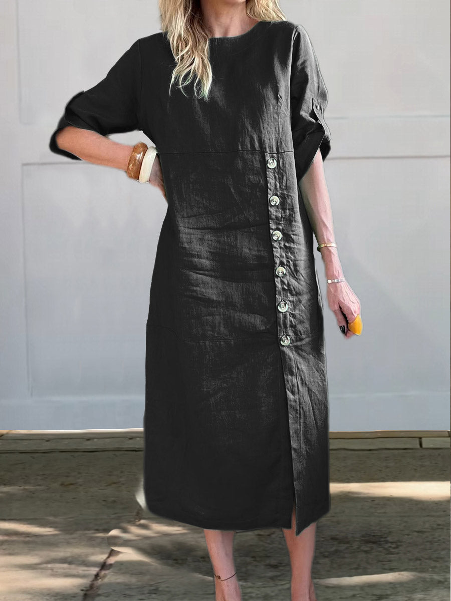Lesley | Side Button Detail Dress