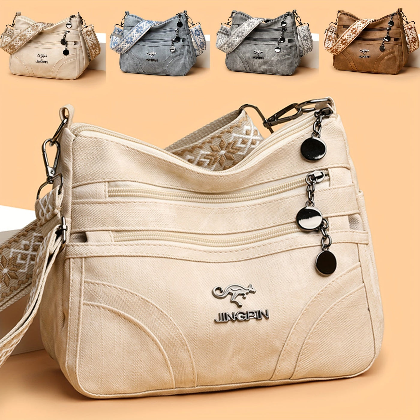 Selma | Pattern Strap Crossbody Bag