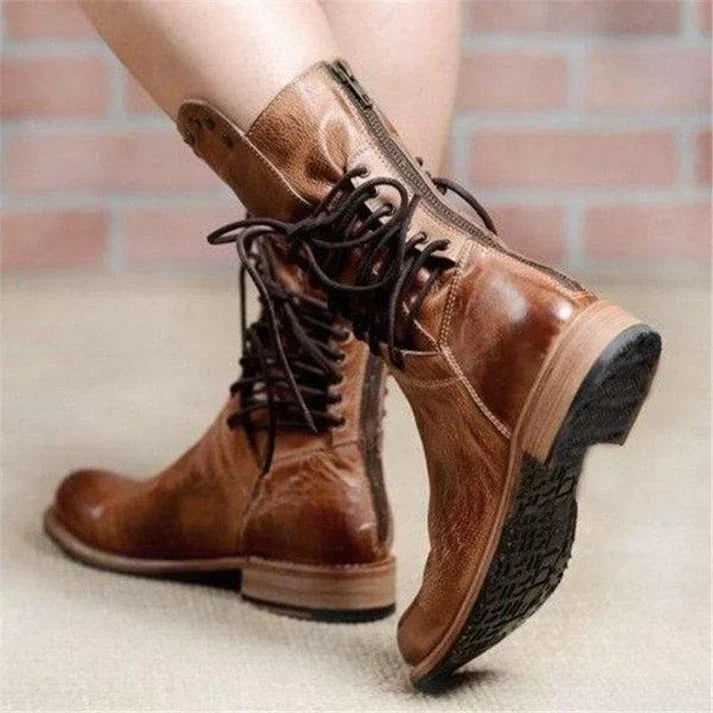 Gianna | Vintage Lace-Up Boots