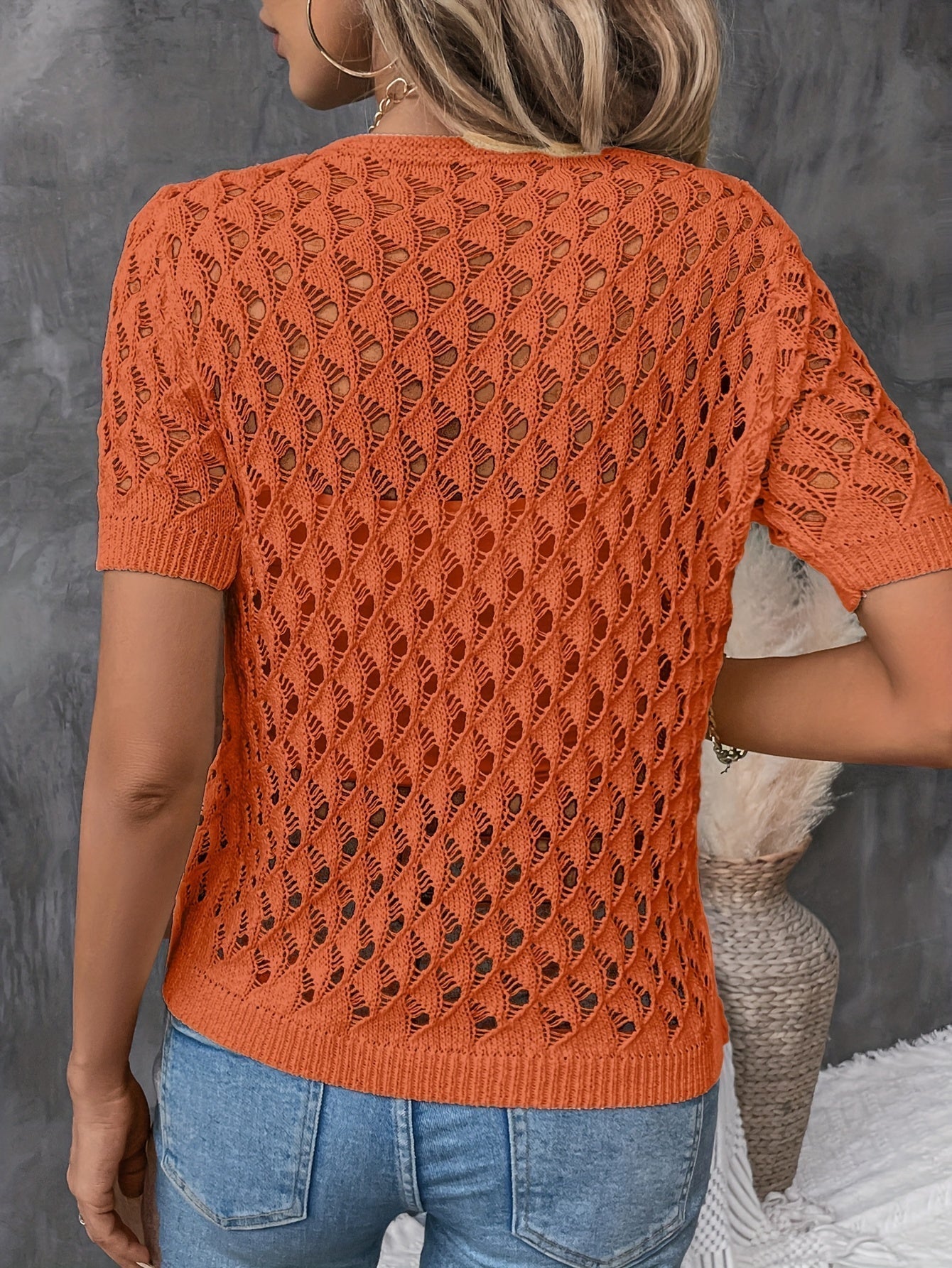 Fabienne | Knitted Crochet Blouse