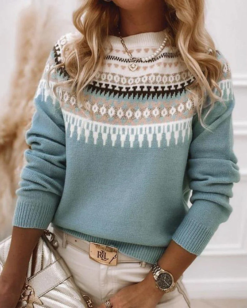 Callie | Cozy Nordic Knit Sweater