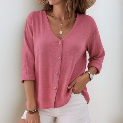 Frida | Relaxed Green Blouse