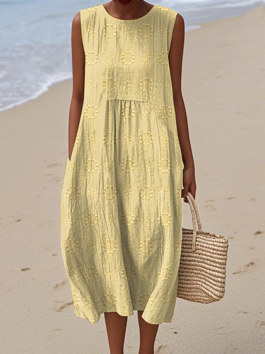 Cici | Floral Embroidery Dress