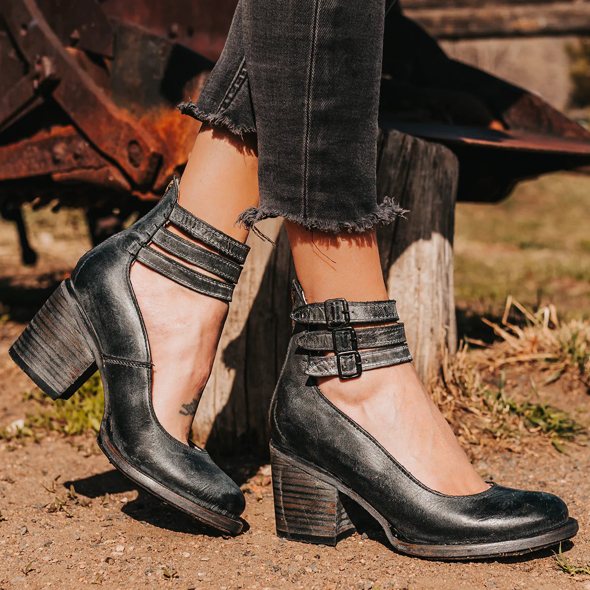 Sadie | Strappy Block Heels