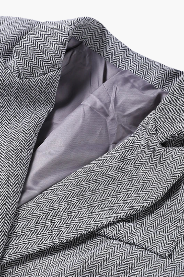 Olive | Houndstooth Blazer and Pants Set