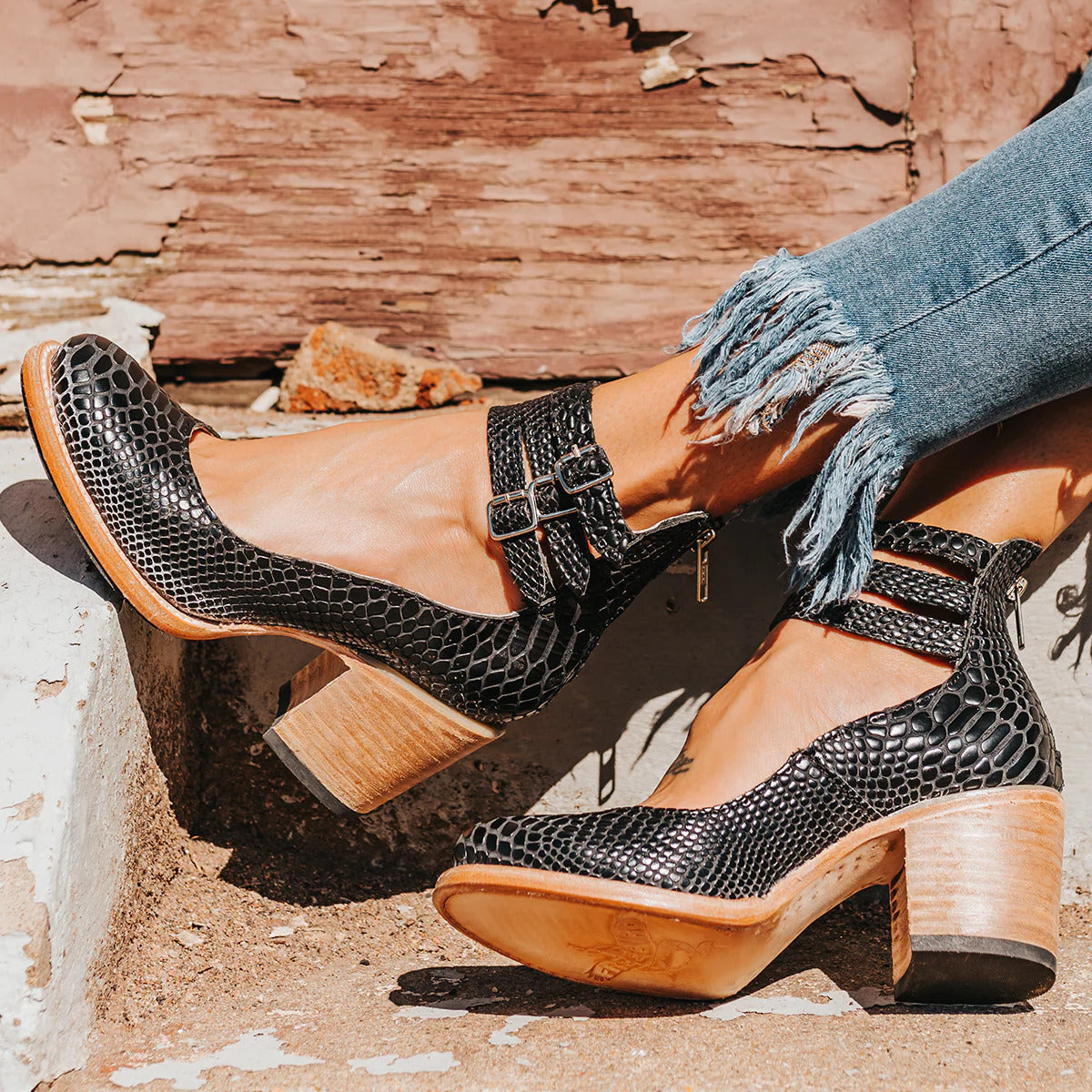 Sadie | Strappy Block Heels
