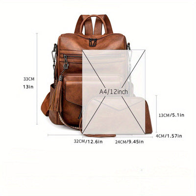 Ida | Convertible Leather Backpack & Purse Set