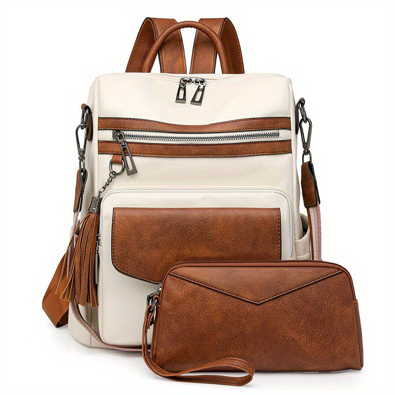 Ida | Convertible Leather Backpack & Purse Set