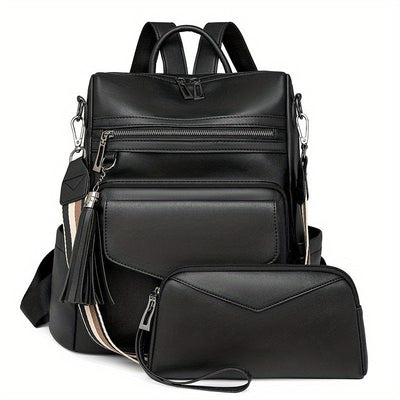 Ida | Convertible Leather Backpack & Purse Set