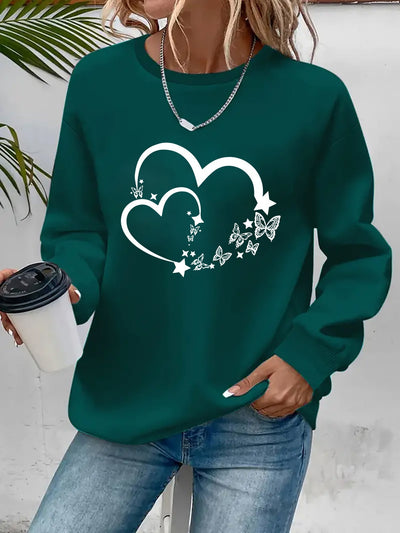 Faye | Butterfly Heart Sweater