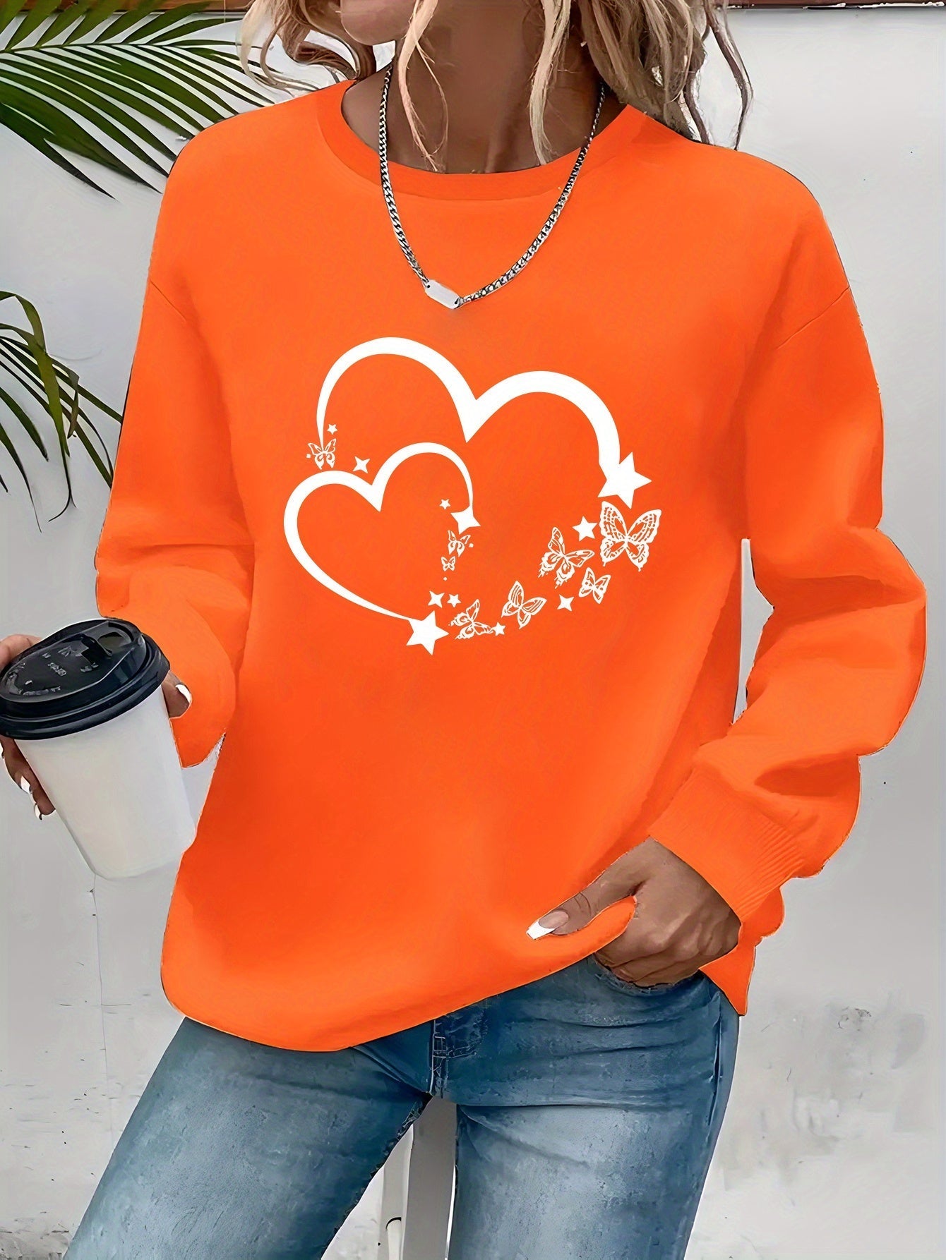 Faye | Butterfly Heart Sweater