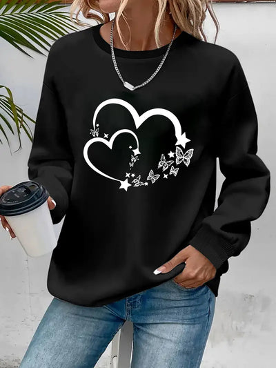 Faye | Butterfly Heart Sweater