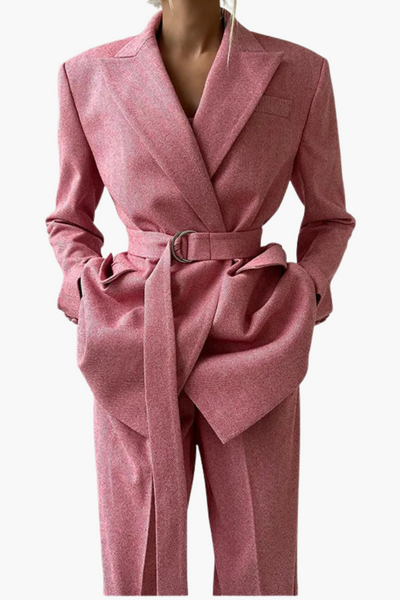 Olive | Houndstooth Blazer and Pants Set