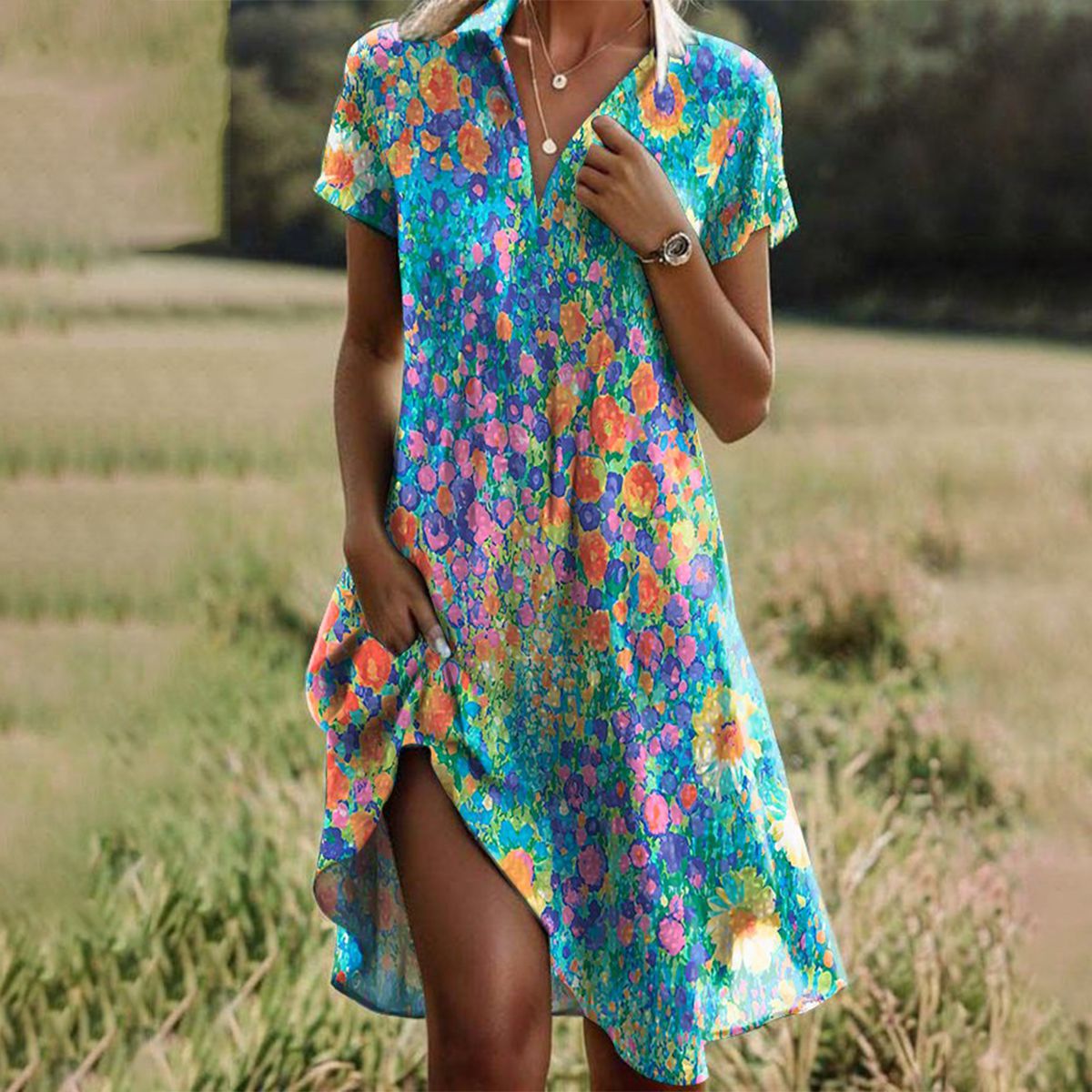 Ella | Colorful Bloom Dress