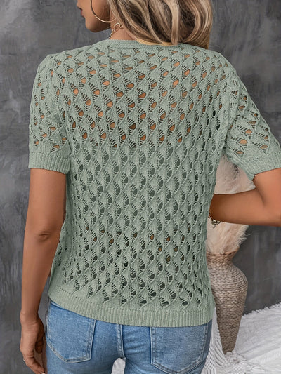 Fabienne | Knitted Crochet Blouse