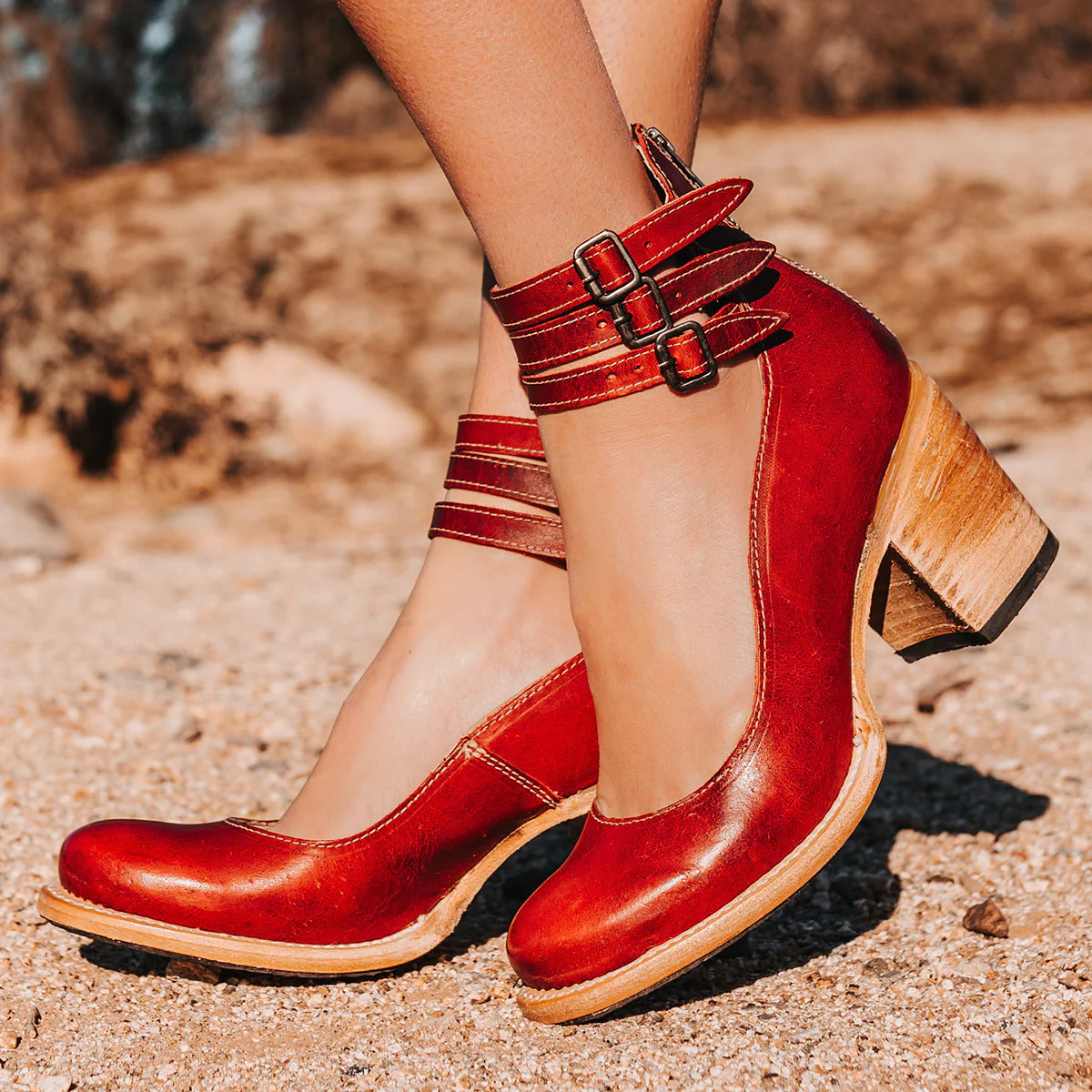 Sadie | Strappy Block Heels