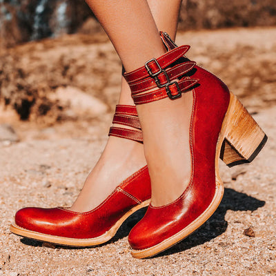 Sadie | Strappy Block Heels