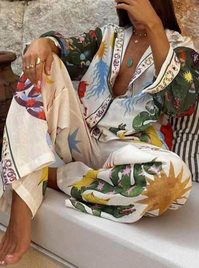 Lana | Celestial Print Two-Piece Set