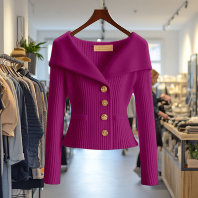 Flavia | Elegant Button Sweater
