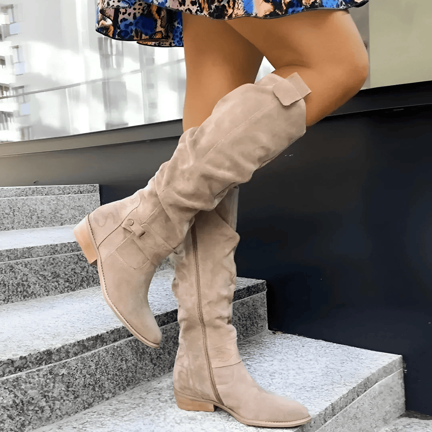 Victoria | Suede Knee-High Boots