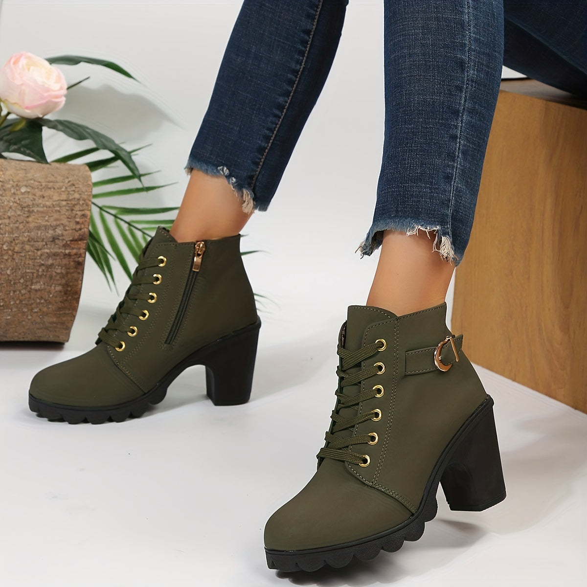 Eleanor | Block Heel Ankle Boots