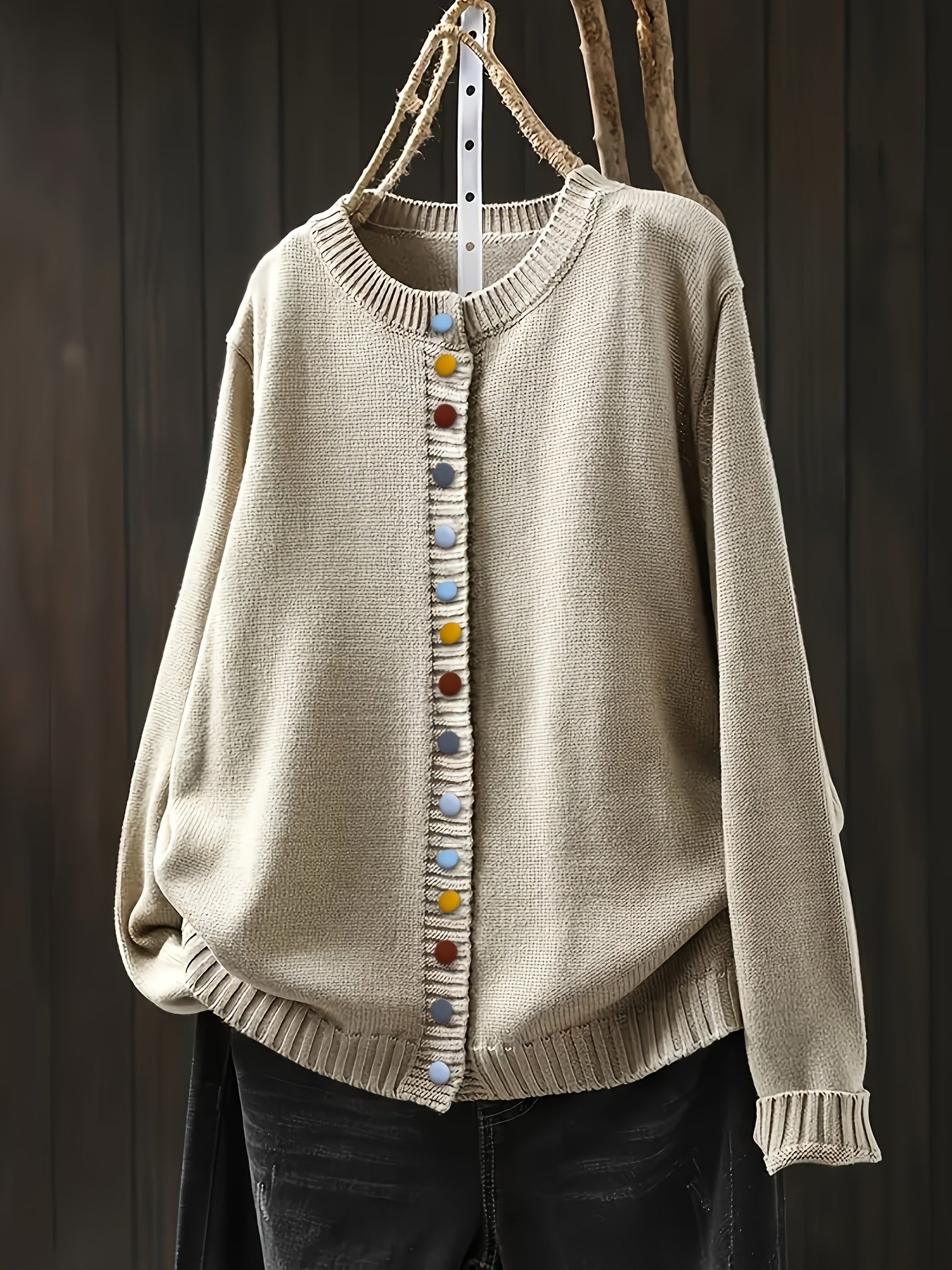 Amelia| Playful Button Sweater