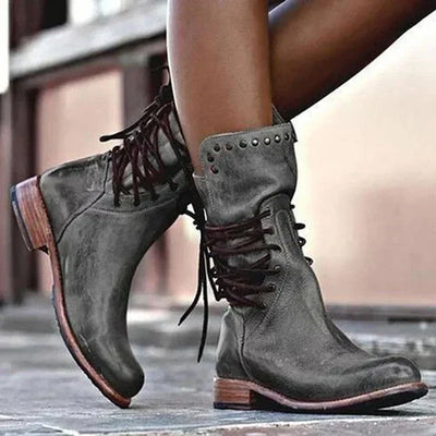 Gianna | Vintage Lace-Up Boots