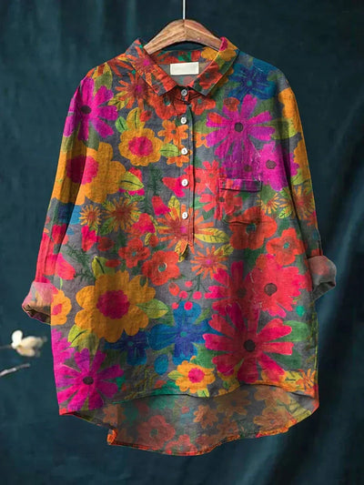 Elissa | Vibrant Floral Shirt