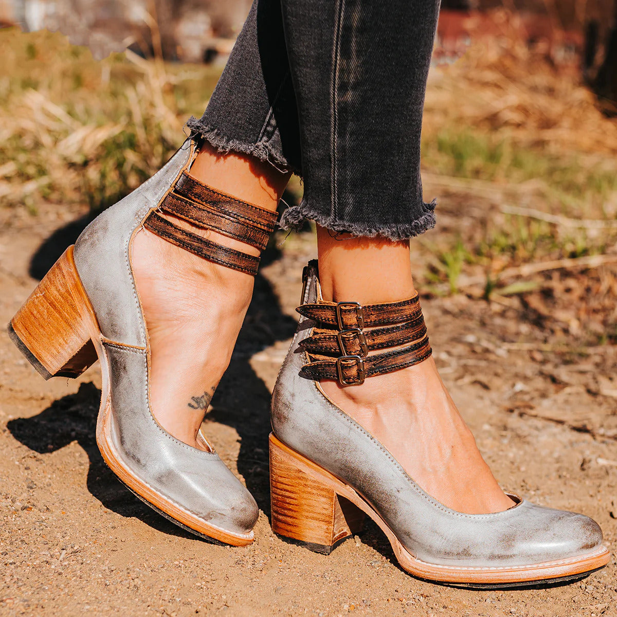 Sadie | Strappy Block Heels