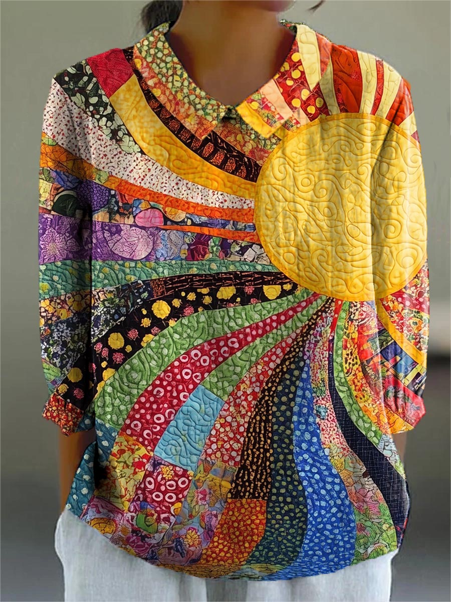 Fiorella | Sunshine Patchwork Blouse