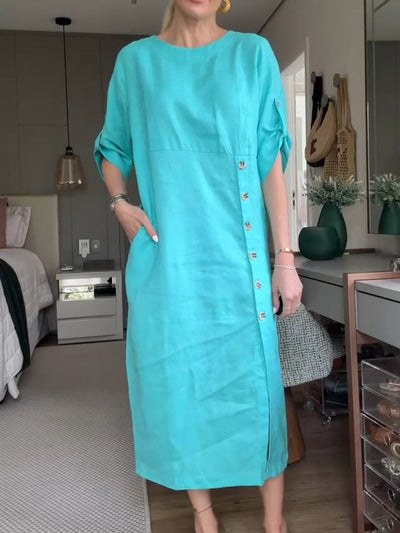 Lesley | Side Button Detail Dress