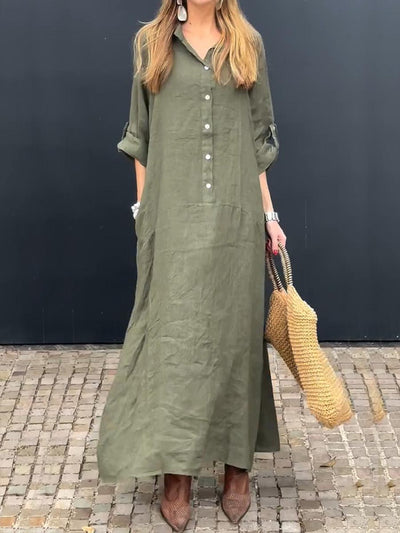 Misa | Effortless Button-Up Dress