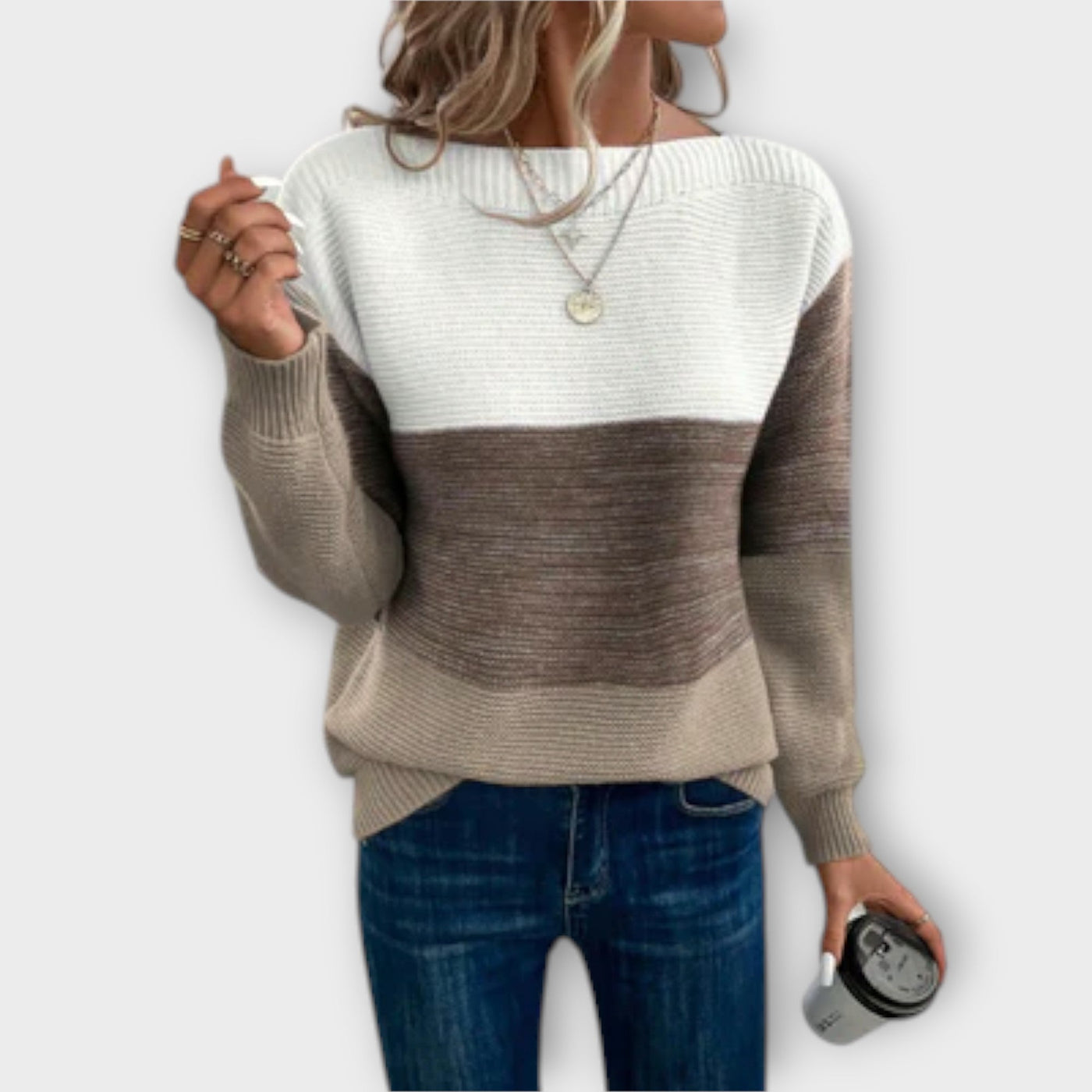 Tiffany | Striped Knit Sweater