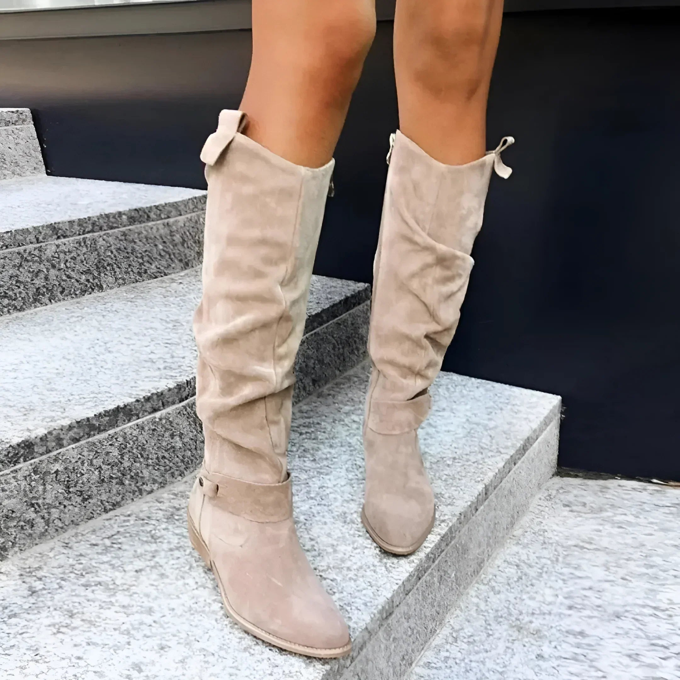 Victoria | Suede Knee-High Boots