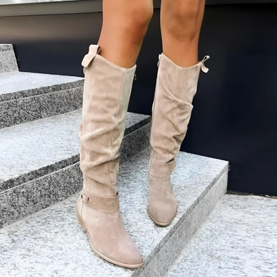 Victoria | Suede Knee-High Boots