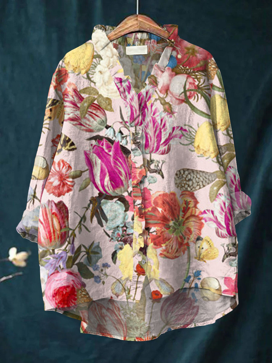 Nova | Ruffle Collar Boho Blouse