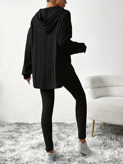 Ingrid | Relaxed Knit Hoodie Set