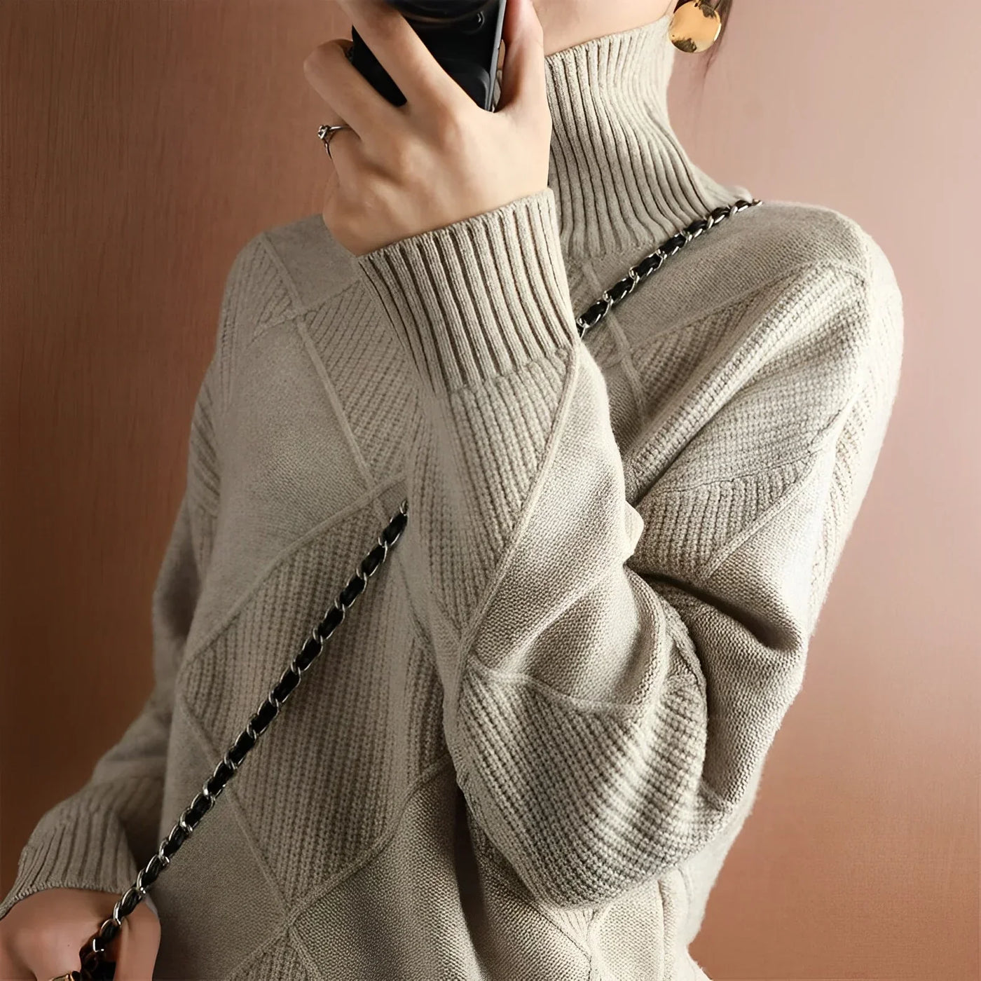 Fabienne | Diamond Knit Sweater