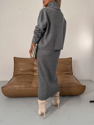 Celeste | Knit Sweater & Skirt Set