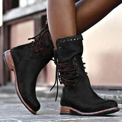 Gianna | Vintage Lace-Up Boots