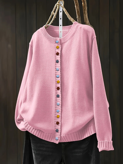 Amelia| Playful Button Sweater