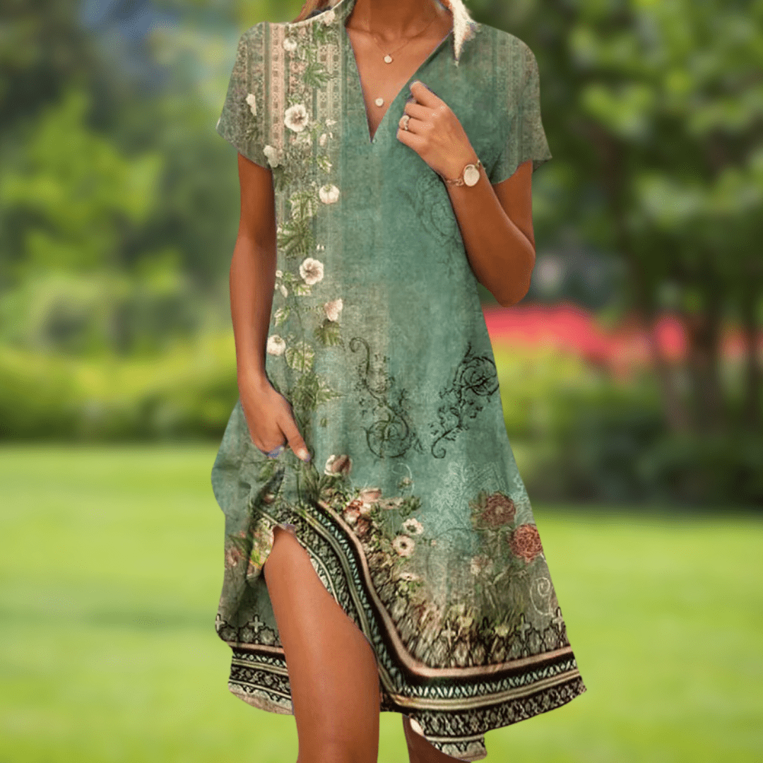 Olivia | Bohemian Red Dress