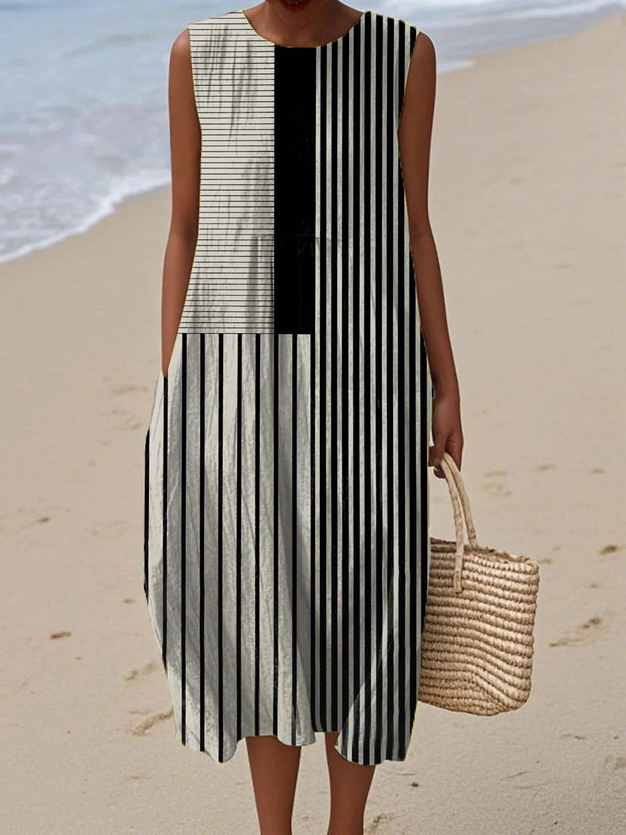 Nicole - Sleeveless Summer Pocket Dress