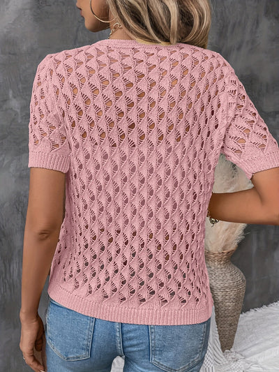 Fabienne | Knitted Crochet Blouse